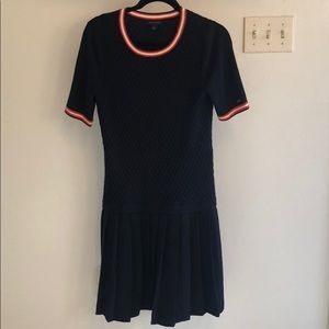 Tommy Hilfiger pleated knit dress